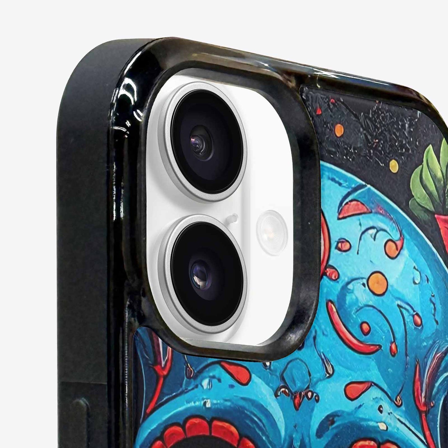 iPhone 16 Case — Graffiti Skull, Custom Print Case Cover