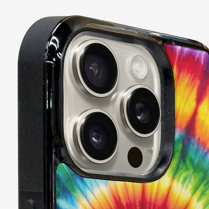 iPhone 16 Pro Case — Rainbow Spiral Tie Dye Alt, Unique Phone Case Design