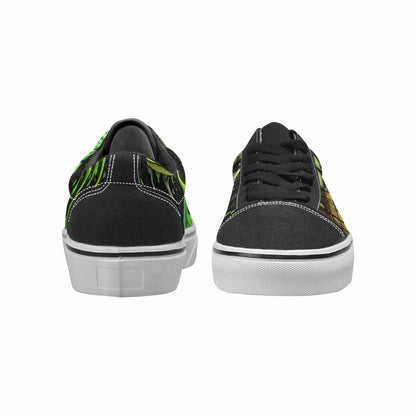 WOMEN'S Ice Cream Motif Lace-Up Canvas Dark Academia Custom Sneakers