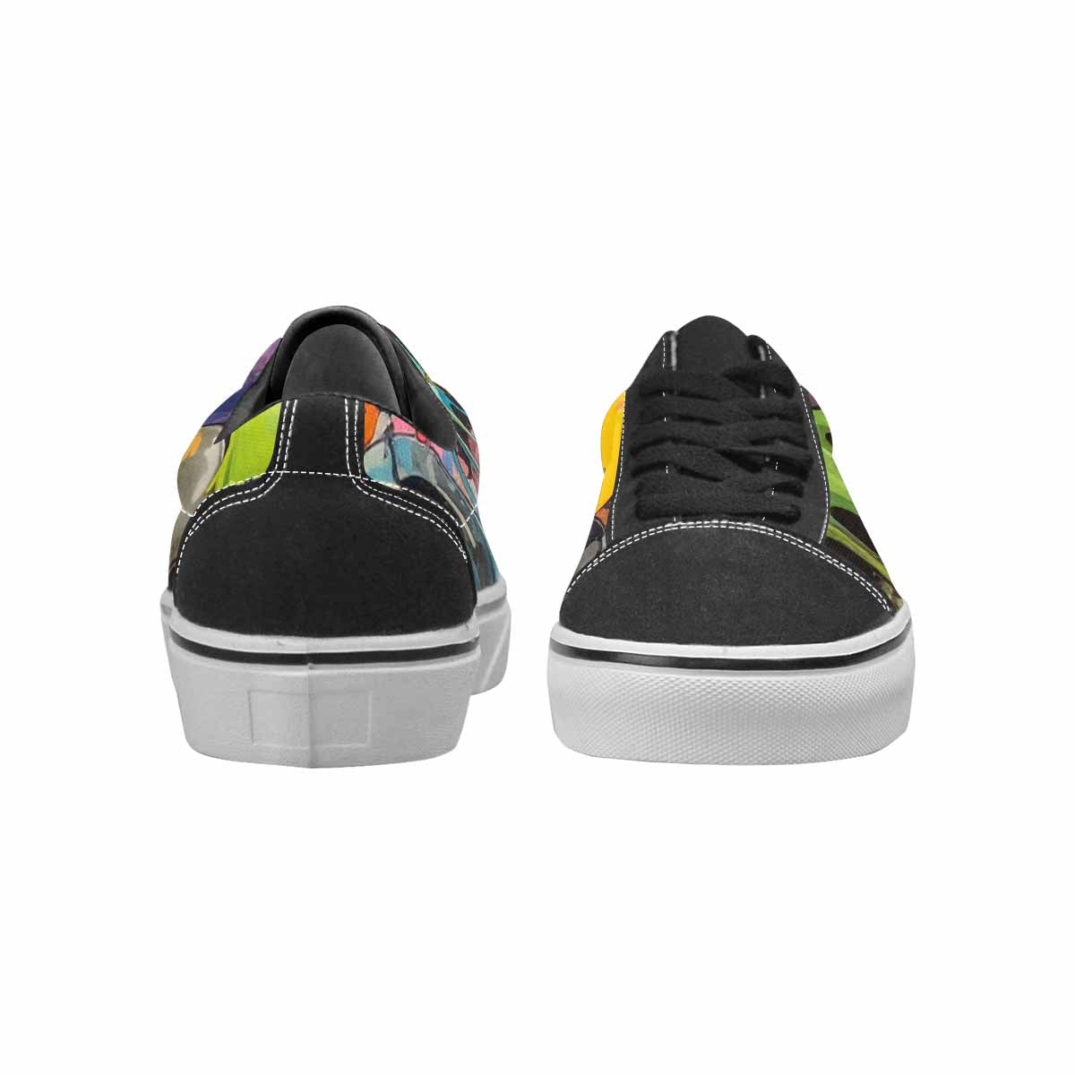 WOMEN'S Aliens  Camo Melting Lace-Up Canvas Cottagecore Sneakers