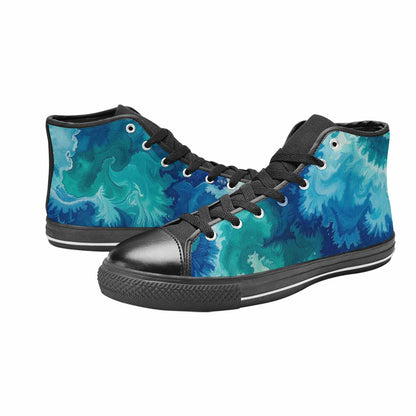 MEN'S Tie Dye - High Top Canvas Aesthetic Custom Sneakers