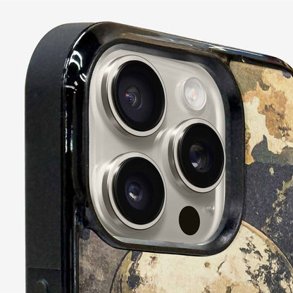 iPhone 16 Pro Max Case — Military Camo Skull Custom, Unique Phone Case Design