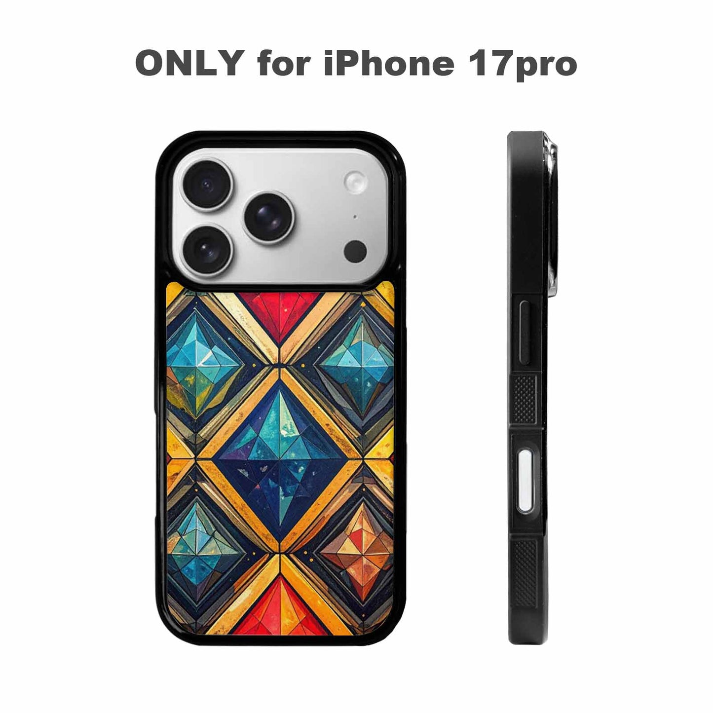 iPhone 17 Pro Case — Vintage Summer Diamond Retro Vintage, Custom Art Phone Cover