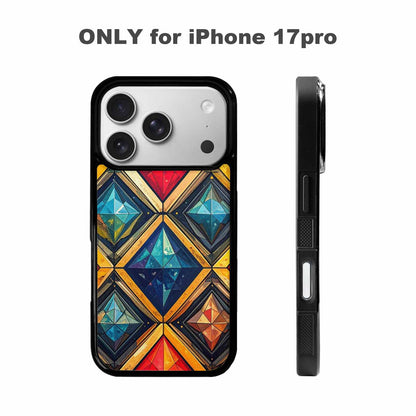 iPhone 17 Pro Case — Vintage Summer Diamond Retro Vintage, Custom Art Phone Cover