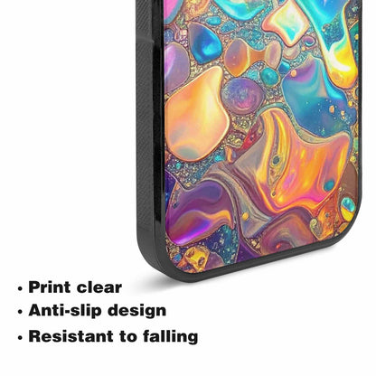 iPhone 15 Plus Case — Holographic Iridescent Shimmer Pattern Hundreds Of, Personalized Phone Case