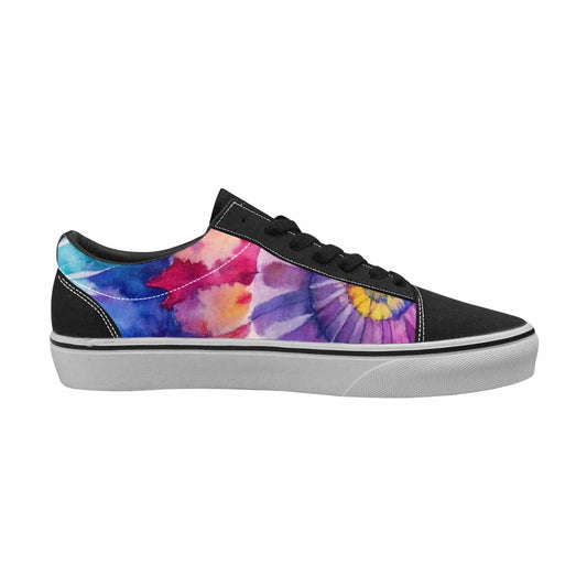 WOMEN'S Tie Dye Swirl Canvas Lace-Up Vivid Sneakers