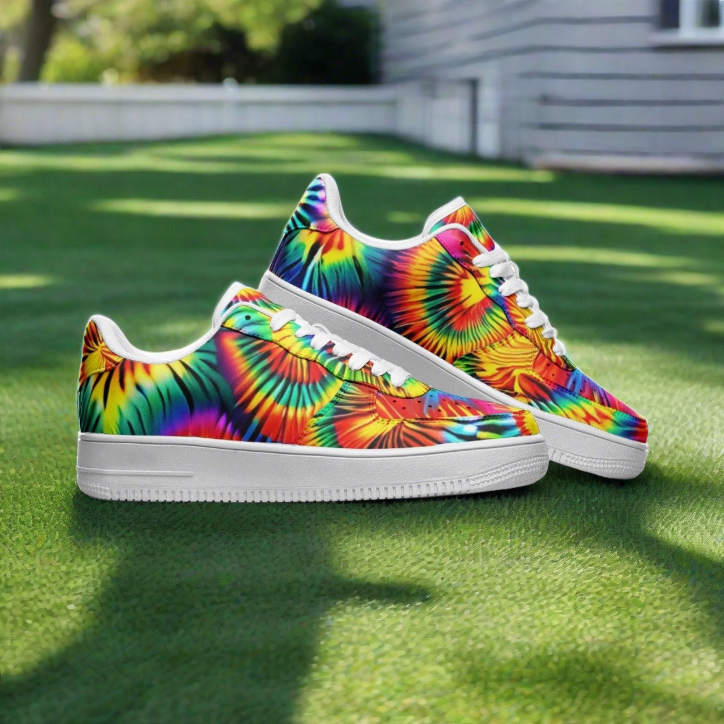 Aurora Borealis Crimson Black Vivid Bold Art - Freaky Shoes | Custom Art Sneakers