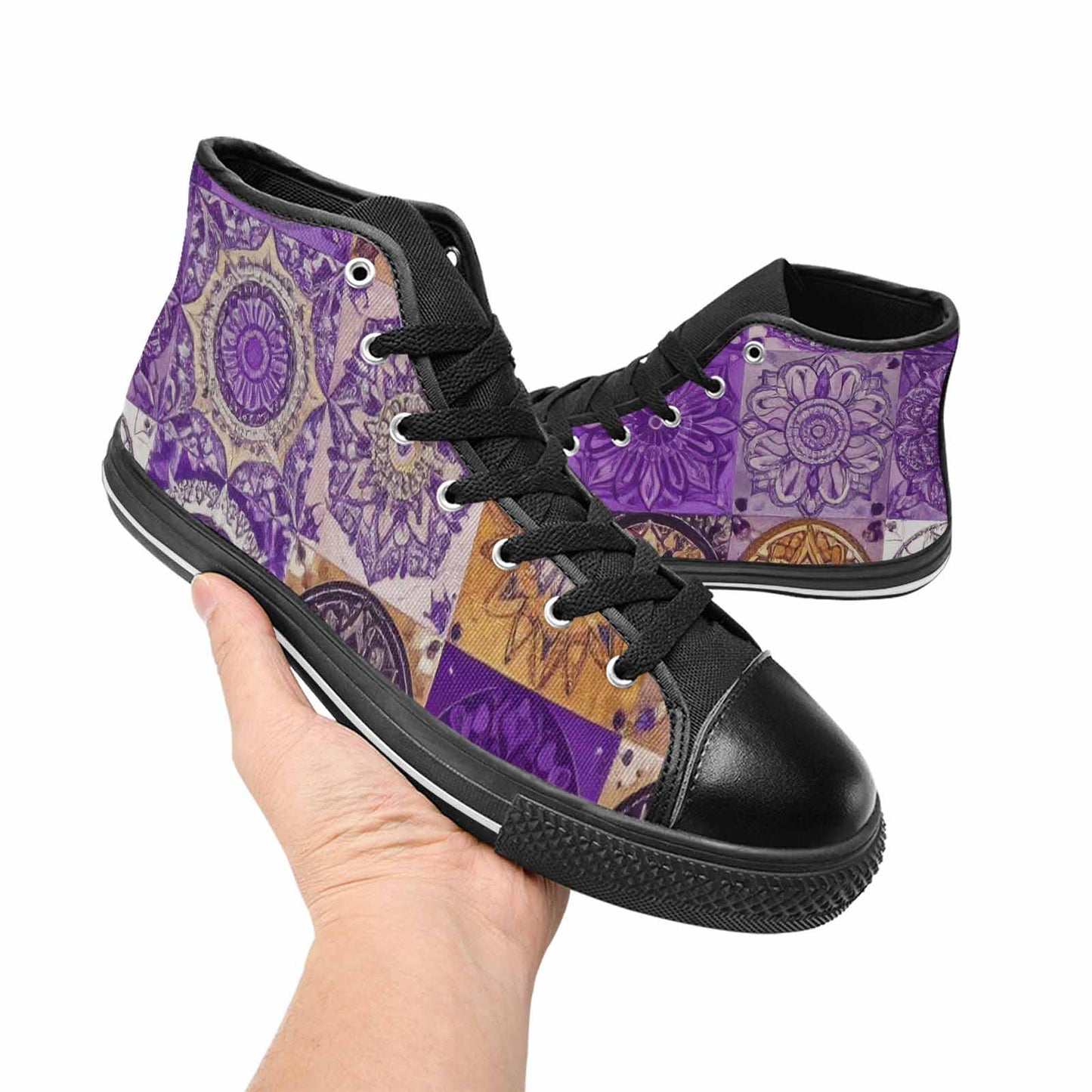 MEN'S Mandala High Top Canvas Y2K Shoes