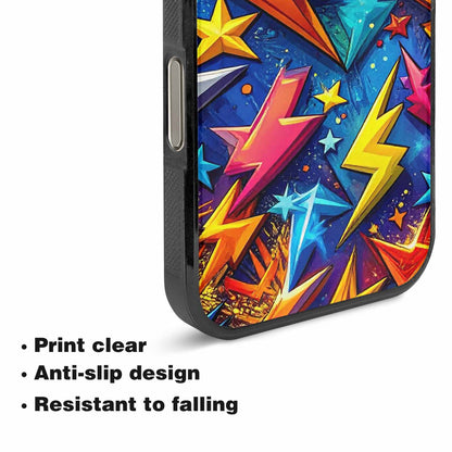 iPhone 16 Pro Case — Lightning Bolt Storm Pattern Hundreds Of, Custom Printed Phone Case