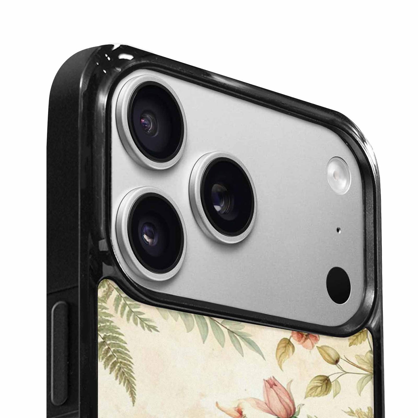 iPhone 17 Pro Case — Vintage Botanical Art Pattern Floral, Custom Designed Case Cover