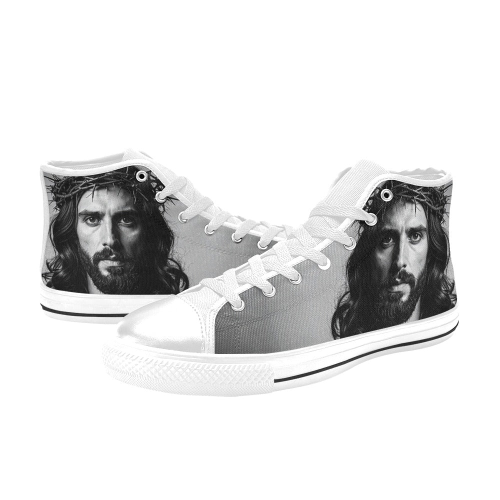 MEN'S Jesus37 Men’S High Top Canvas Neon Fantasy Custom Shoes