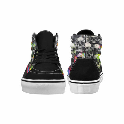 MEN'S Rainbow From Skull S High Top Canvas Aesthetic Shoes