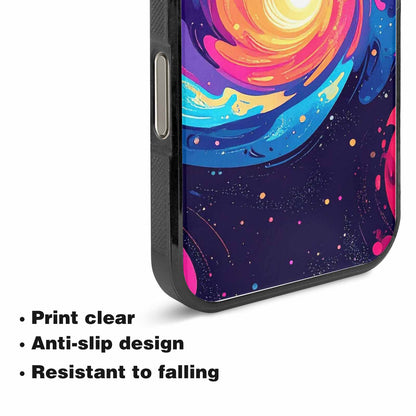 iPhone 15 Pro Max Case — Love Wins Galaxy Seamless Pattern Vibrant, Original Design Phone Case