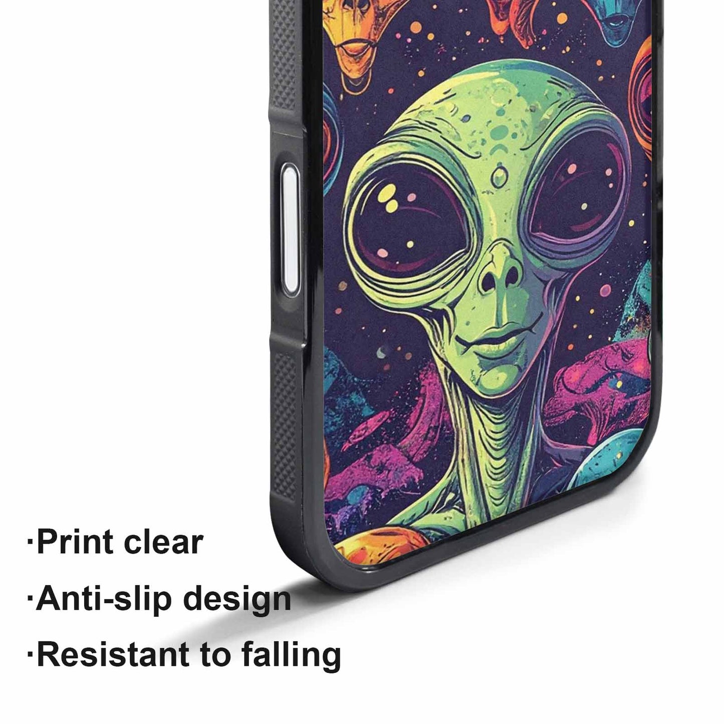iPhone 17 Pro Max Case — Alien Ufo Cartoon Art Alien Scifi, Personalized Phone Case