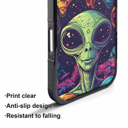 iPhone 17 Pro Max Case — Alien Ufo Cartoon Art Alien Scifi, Personalized Phone Case
