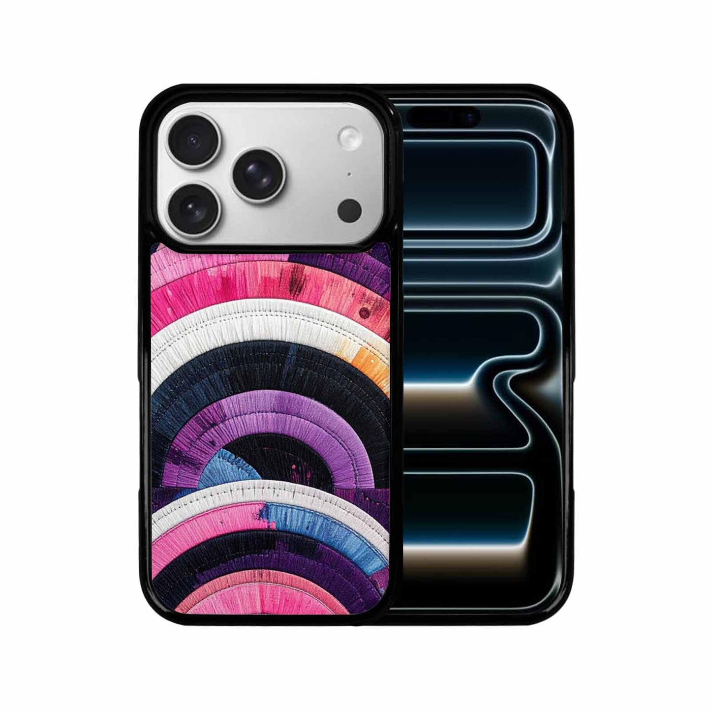 iPhone 17 Pro Case — Vivid Camo Genderfluid Pride Camo, Custom Print Case Cover