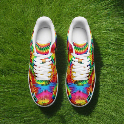 Butterfly Rainbow Neon Electric Custom Bold Art - Freaky Shoes | Custom Art Sneakers