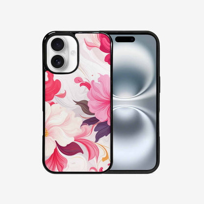 iPhone 16 Case — Marble Floral Custom Personalized Phone Cover, Custom Art Phone Cover
