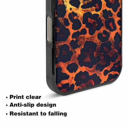 iPhone 16 Pro Case — Leopard Print Dark Seamless Pattern Vibrant, Customized Protective Case