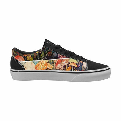 WOMEN'S Mushrooms (general) Mushrooms Pa Lace-Up Canvas Aesthetic Custom Shoes