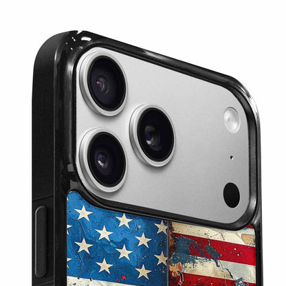 iPhone 17 Pro Max Case — Small American Flag Stars Galaxy Space, Custom Made Phone Cover