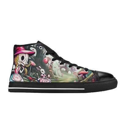 WOMEN'S Evil Wonderland World High Top Canvas Y2K Custom Shoes