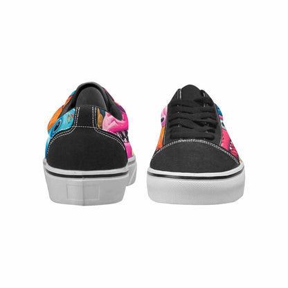 WOMEN'S Melting Ice Cream Monster Lace-Up Canvas Neon Fantasy Shoes