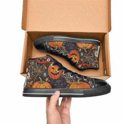 WOMEN'S Halloween High Top Canvas Y2K Custom Shoes