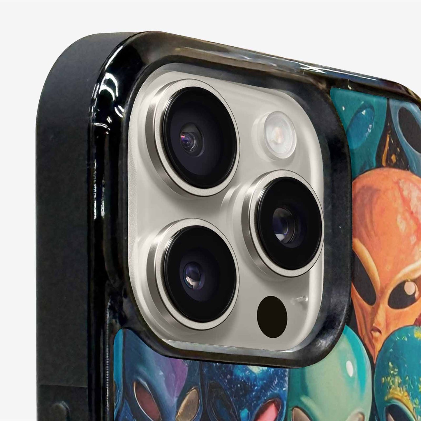 iPhone 15 Pro Max Case — Aliens Marblealiens Pattern Fjy, Original Design Phone Case
