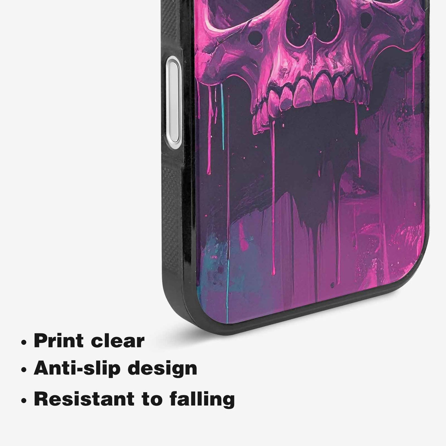 iPhone 16 Case — 1000\'s Of Skulls Overlapping Each Other, Customized Protective Case