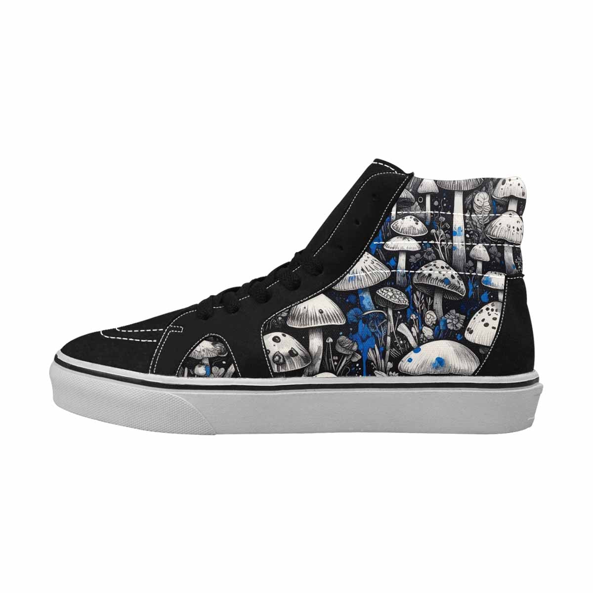 MEN'S Mushrooms (general) High Top Canvas Kaleidoscope Custom Sneakers