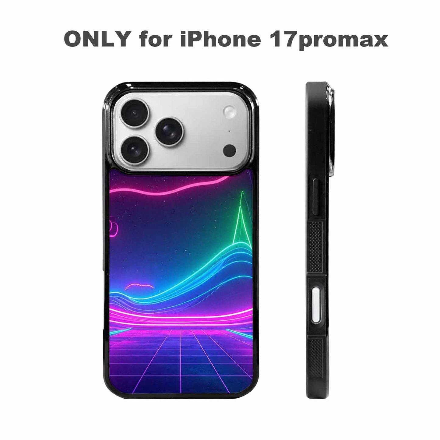 iPhone 17 Pro Max Case — Neon Cartoon Art Pattern Retro Vintage, Original Design Phone Case