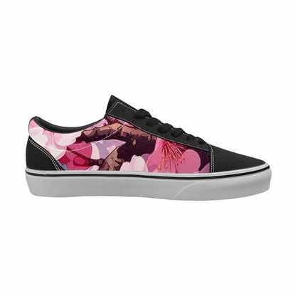 MEN'S Cherry Blossom Canvas Bold Print Wallpaper Art All Over Print Shoes