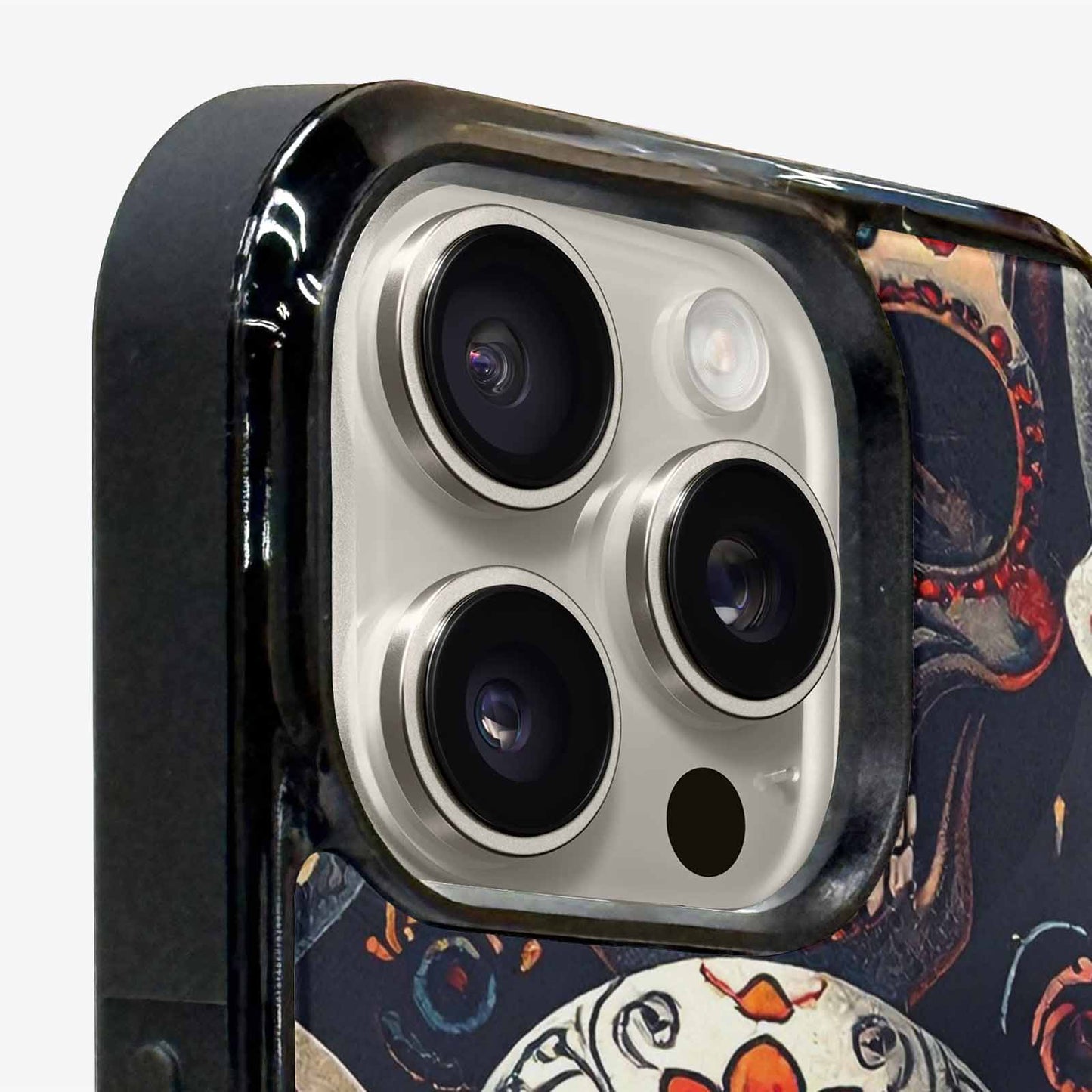 iPhone 16 Pro Case — Skull Waves, Custom Print Case Cover