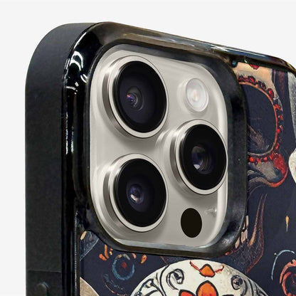 iPhone 16 Pro Case — Skull Waves, Custom Print Case Cover