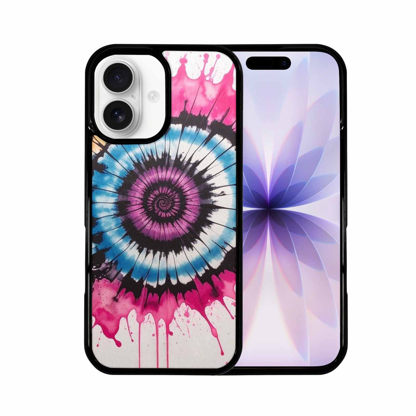 iPhone 17 Case — Tie Dye Swirls Black Tie Dye, Custom Designed Case Cover