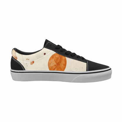 WOMEN'S Cow Animal Print Canvas Lace-Up Vibrant Chaos Custom Shoes