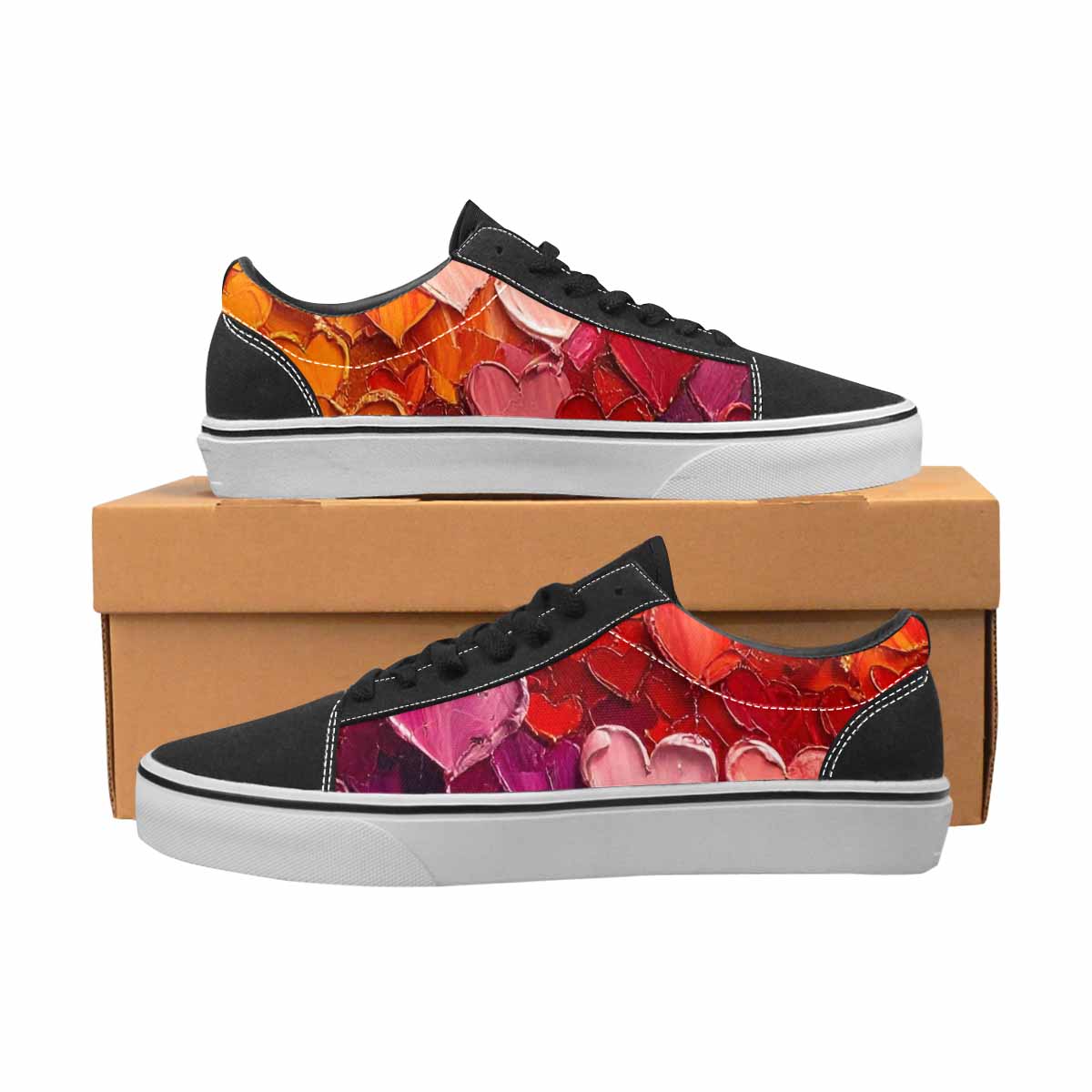WOMEN'S Heart Burst Lace-Up Canvas Grunge Shoes