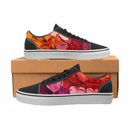 WOMEN'S Heart Burst Lace-Up Canvas Grunge Shoes