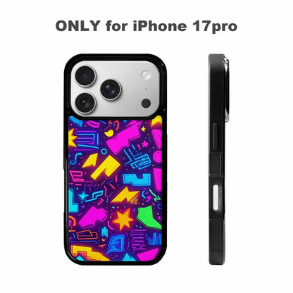 iPhone 17 Pro Case — Retro Motif Retro Motifs Pattern Retro, Custom Art Phone Cover