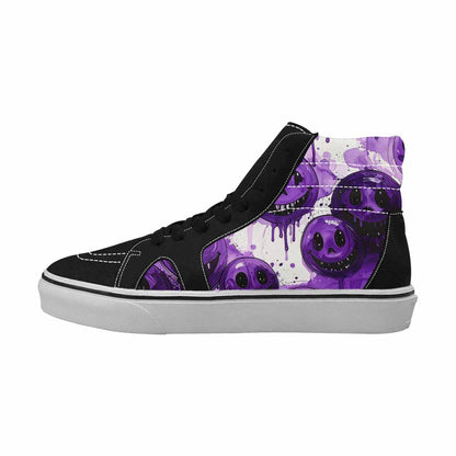 MEN'S Melting Moon Smiley High Top Canvas Dreamcore Shoes