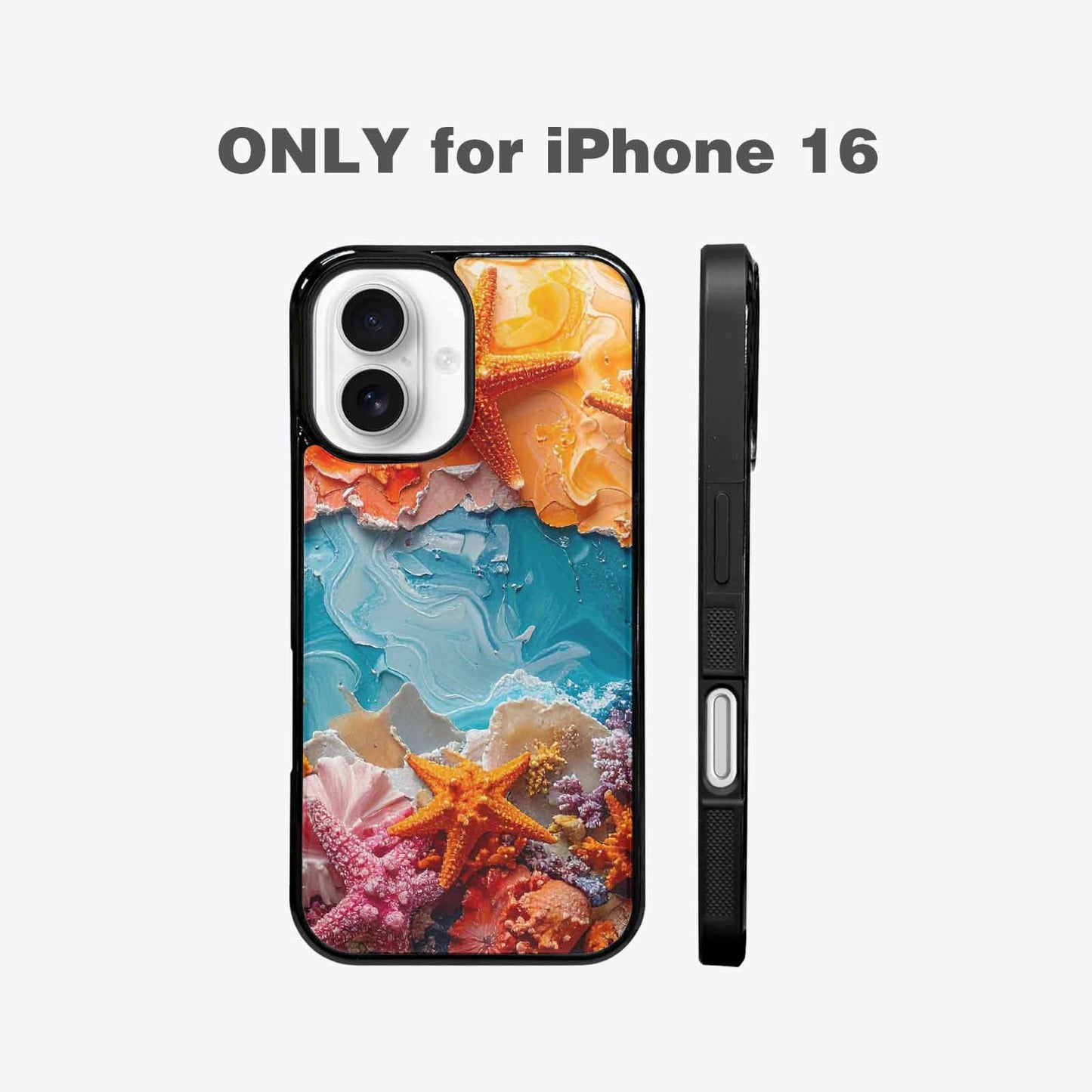 iPhone 16 Case — Starfish Cluster Starfish Cluster Pattern Hundreds, Personalized Phone Case