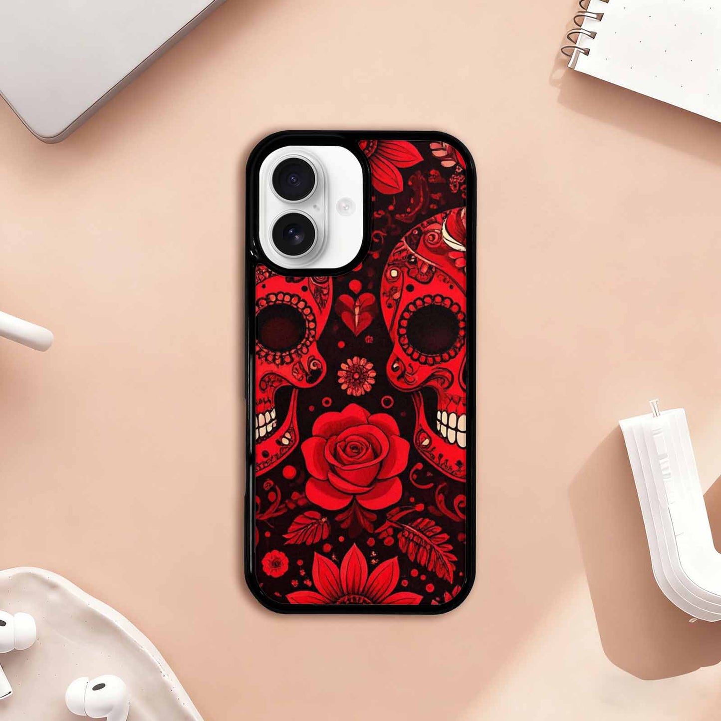 iPhone 17 Case — Skull Dark Art Gothic Print Gothic, Custom Art Phone Cover