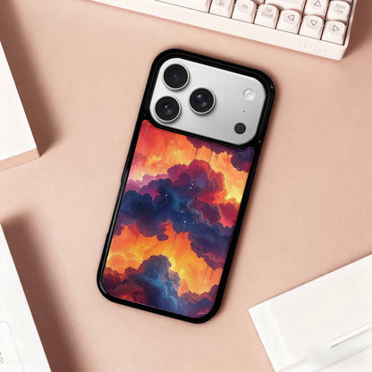 iPhone 17 Pro Case — Seamless Tileable Pattern Of Overlapping Galaxy, Personalized Phone Case