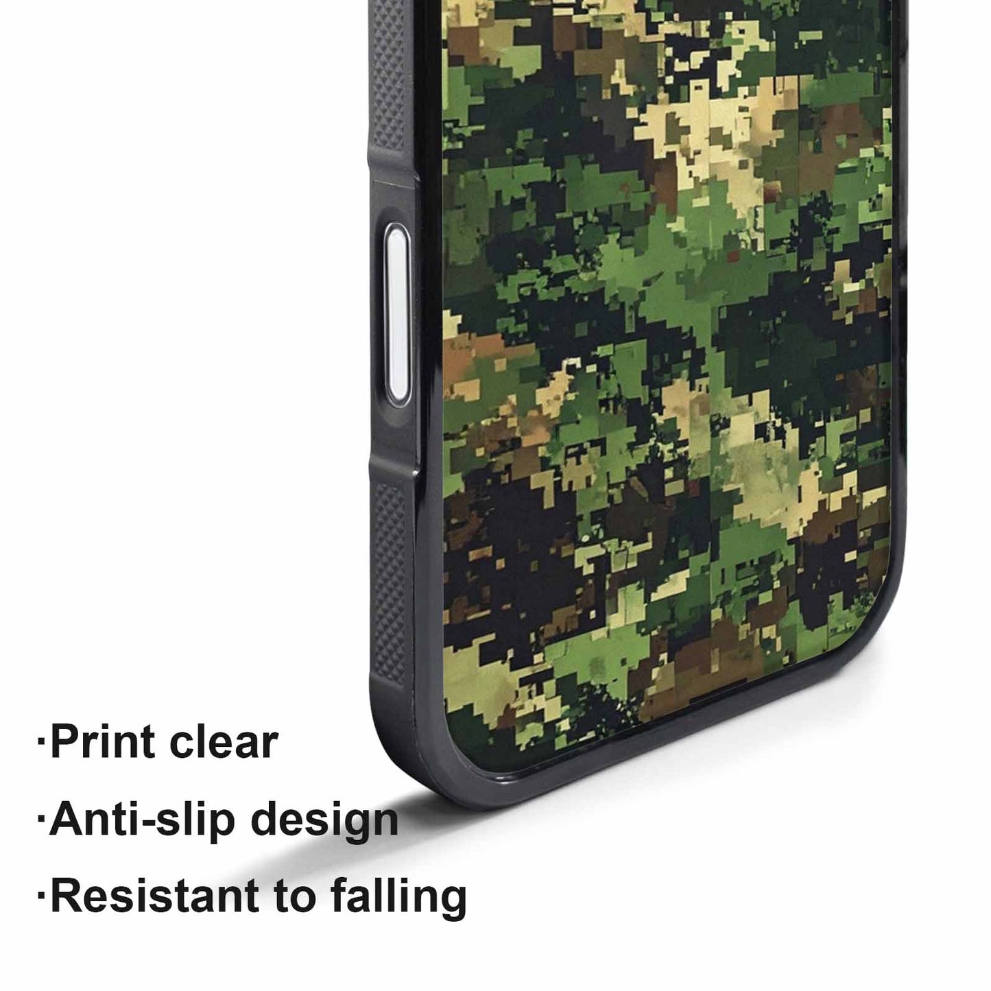 iPhone 17 Pro Case — Small Military Camouflage Blotch Pattern Camo, Custom Made Phone Cover