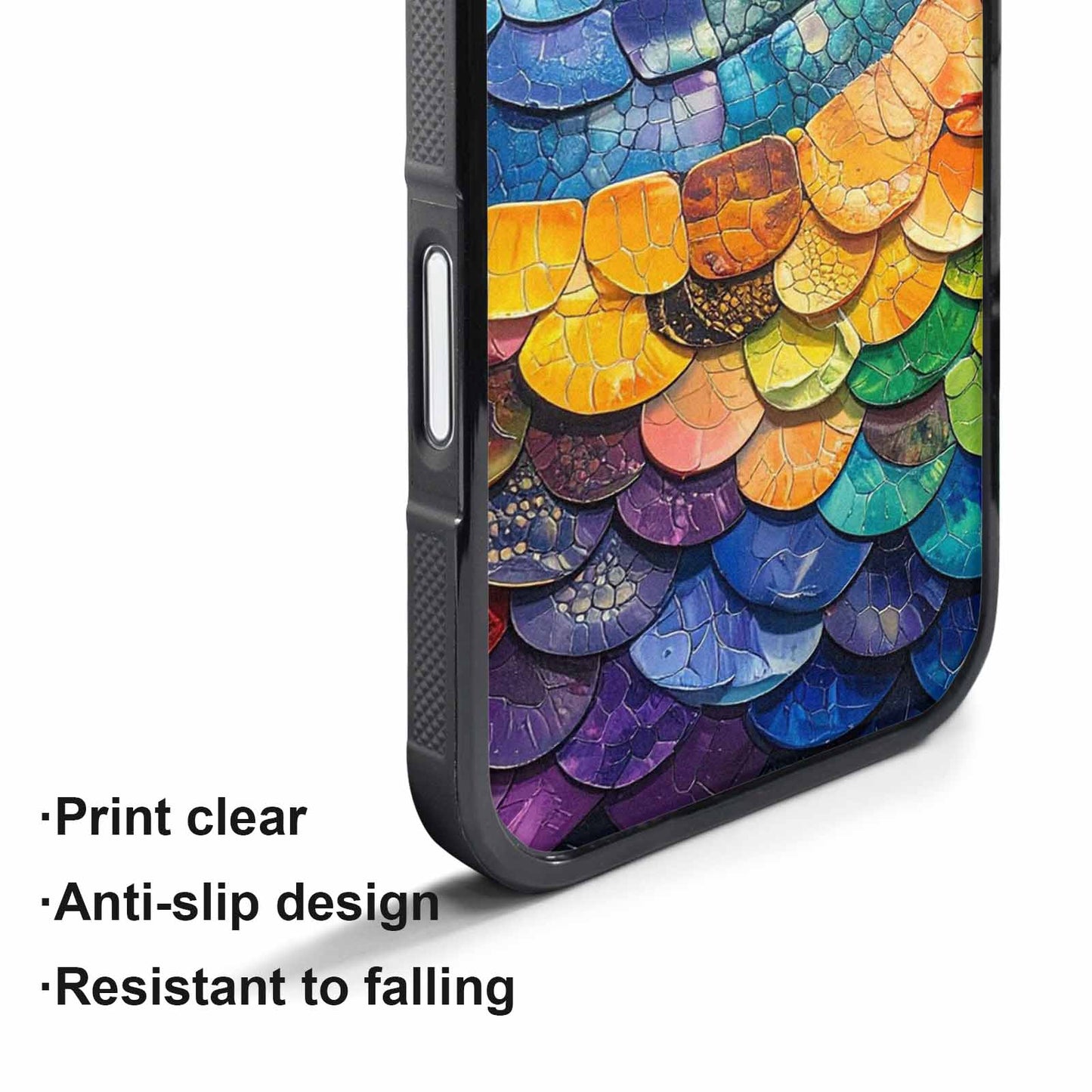 iPhone 17 Pro Max Case — Reptile Scale Full Color Original Art, Unique Phone Case Design