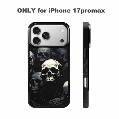iPhone 17 Pro Max Case — Skull Dark Art Gothic Print Gothic, Customized Protective Case