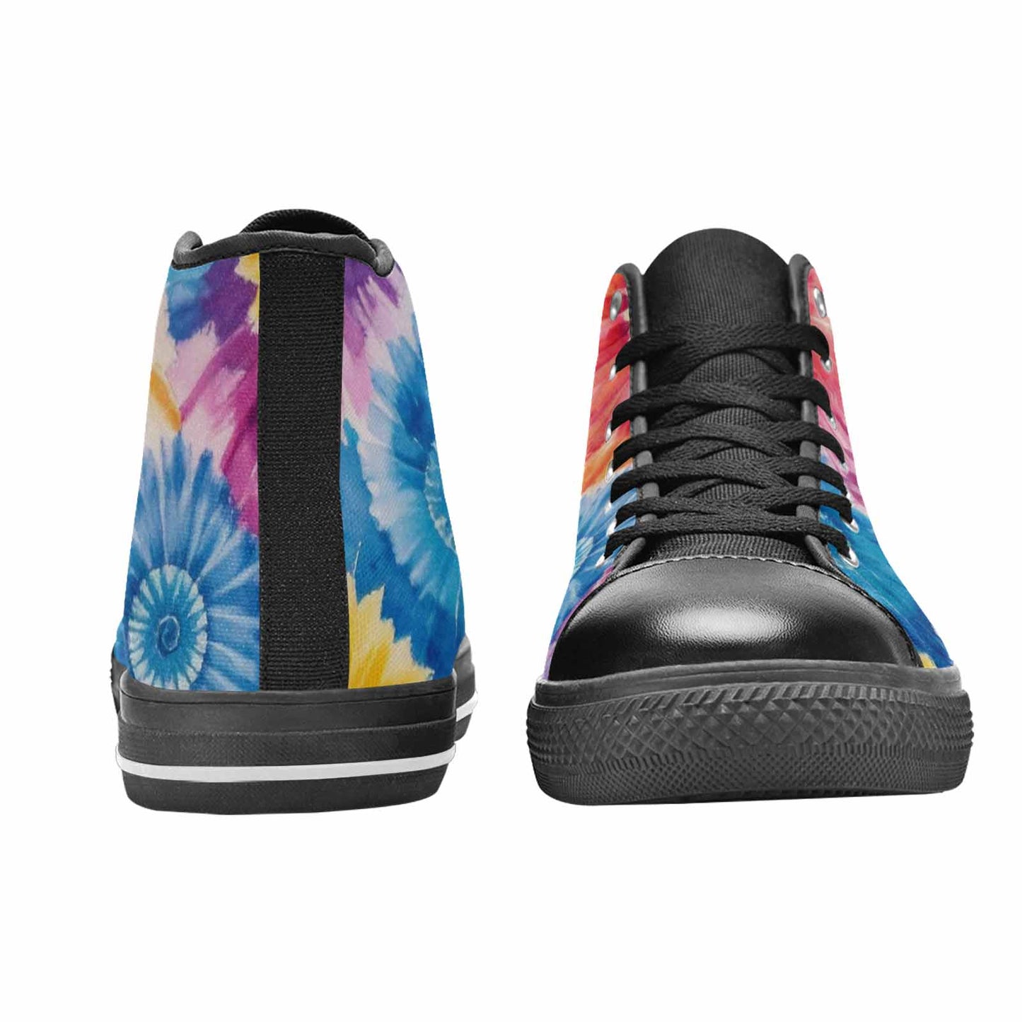 MEN'S Tie Dye Swirl High Top Canvas Y2K Shoes