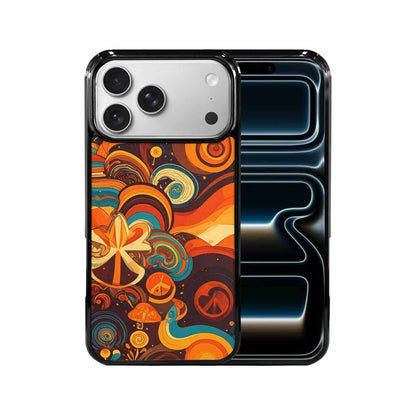 iPhone 17 Pro Max Case — Small Groovy Peace Sign Original Art, Custom Designed Case Cover