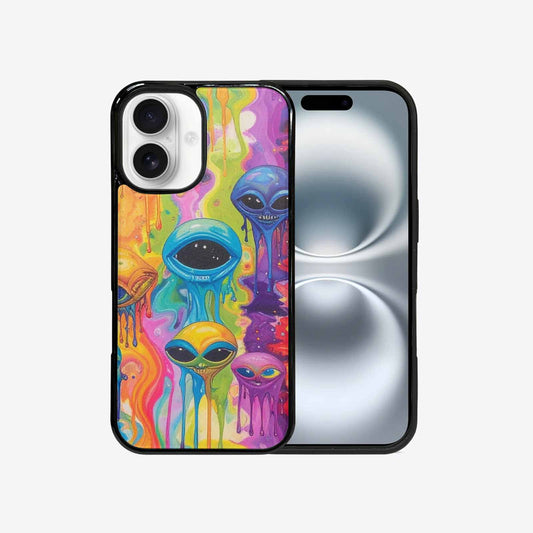 iPhone 16 Case — Aliens Tie Dyemelting Aliens P Bod, Custom Art Phone Cover